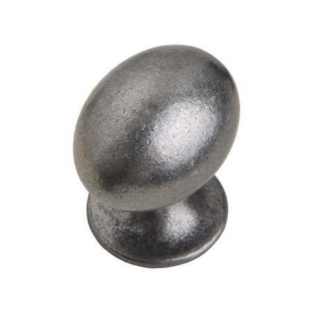 Utopia Alley Danbury Oval Cabinet Knob Antique Iron 1-1/4 inch Single HW340PLAI011